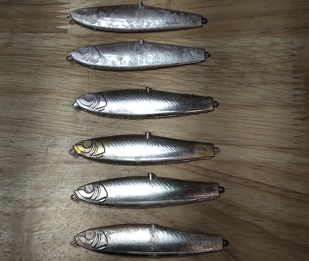 Lure blanks with relief